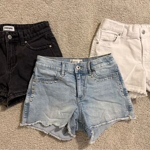 Name brand girls 9–10 Jean Shorts bundle